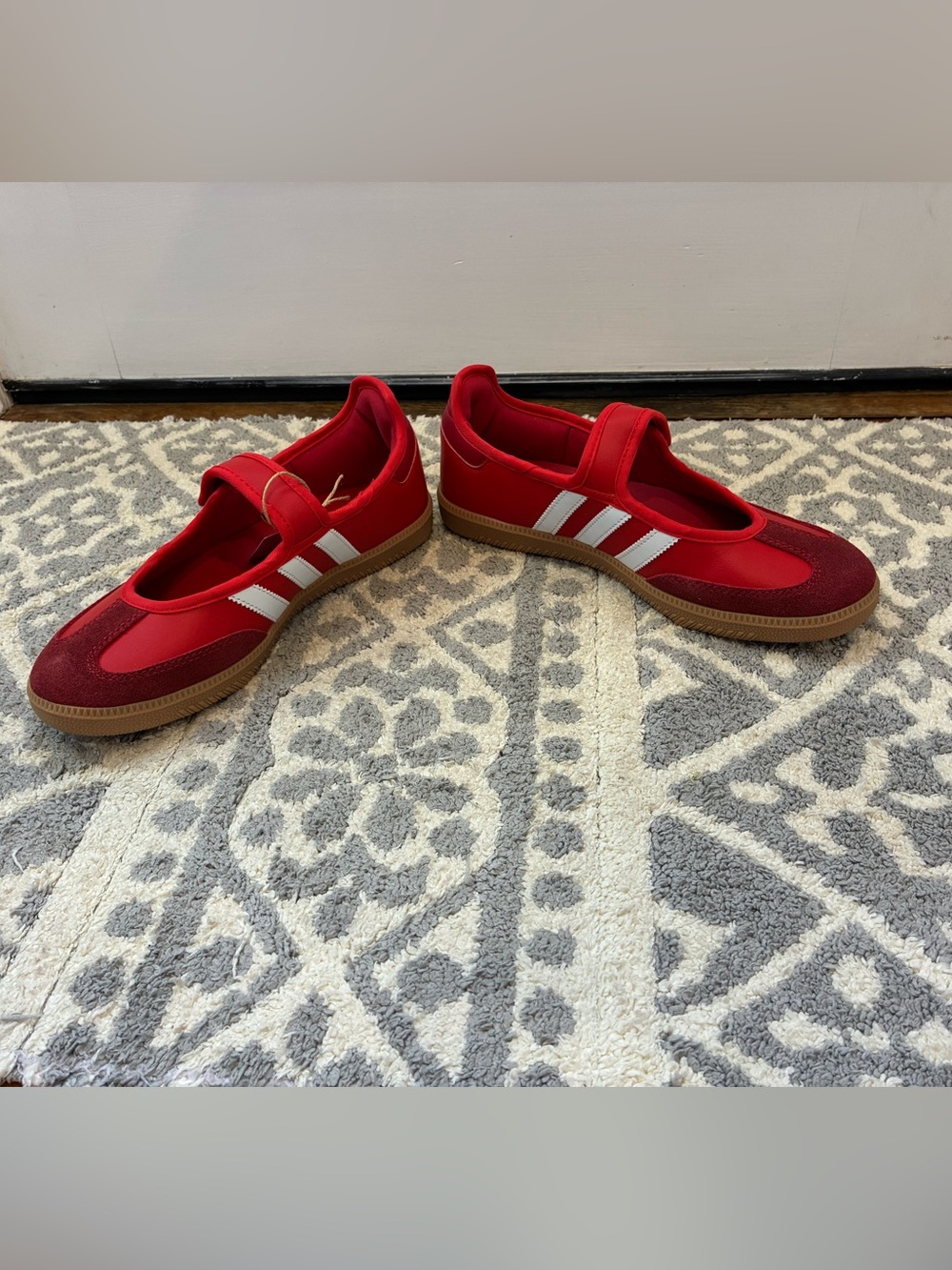 Womens adidas Samba Jane Athletic Shoe - Better Scarlet / Team Victory Red / Gum - Picture 3 of 6